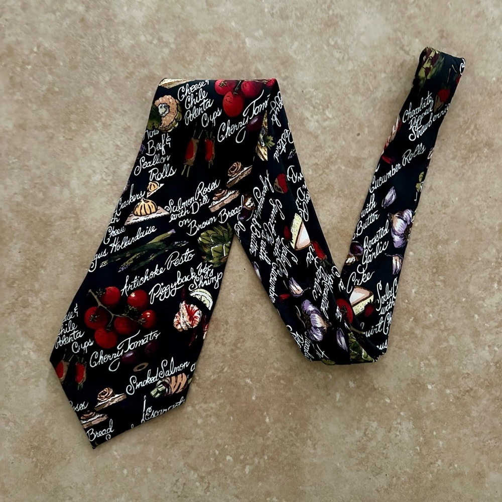 Nicole Miller Vintage 1996 Food Tie